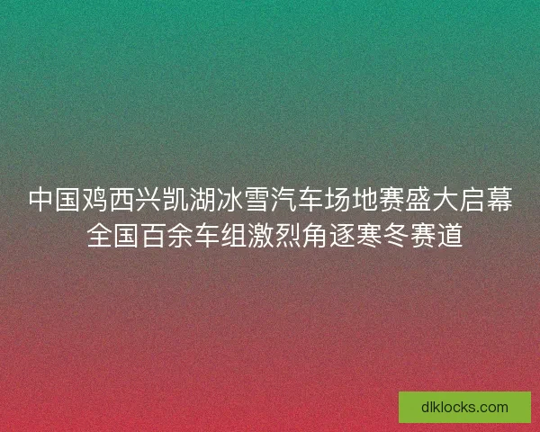 中国鸡西兴凯湖冰雪汽车场地赛盛大启幕 全国百余车组激烈角逐寒冬赛道